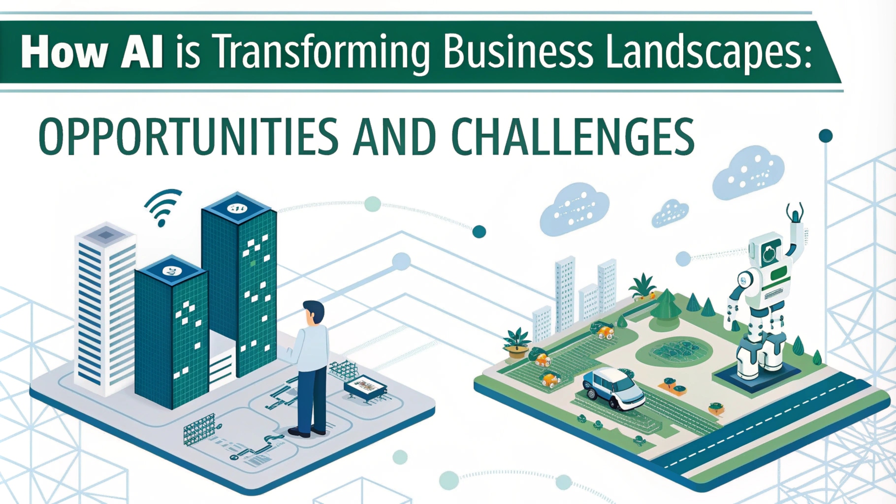 Artificial Intelligence (AI) is no longer a futuristic concept; it’s a present-day reality that is reshaping industries across the globe. From small startups to multinational corporations, AI is becoming an integral part of business operations, driving innovation, improving efficiency, and creating new opportunities. However, as businesses embrace the transformative power of AI, they also face several challenges in integrating these technologies. In this article, we will explore how AI is transforming business landscapes, the opportunities it presents, and the challenges that organizations need to navigate to maximize its potential. The Rise of AI in Business AI refers to the development of computer systems capable of performing tasks that would typically require human intelligence. These tasks include learning, reasoning, problem-solving, language understanding, and perception. Over the past decade, advancements in AI technologies—such as machine learning (ML), natural language processing (NLP), computer vision, and robotics—have opened up new possibilities for businesses to enhance their operations. From predictive analytics to customer service chatbots, AI is being integrated into various business functions to optimize performance, streamline workflows, and improve decision-making. As businesses recognize the value AI brings, the market for AI solutions continues to grow, with global AI investments expected to surpass $500 billion by 2024. Opportunities AI Brings to Businesses AI is revolutionizing the business landscape by unlocking new opportunities for growth, efficiency, and innovation. Let’s explore some of the key opportunities that AI is providing to businesses: 1. Enhanced Customer Experience AI-powered technologies like chatbots, virtual assistants, and recommendation engines are enabling businesses to offer more personalized, efficient, and responsive customer experiences. Here are some ways AI is improving customer interactions: Chatbots and Virtual Assistants: AI chatbots are now able to handle routine customer queries and provide instant support. They are available 24/7 and can respond to multiple customers simultaneously, ensuring timely resolution of issues. Virtual assistants like Amazon's Alexa or Apple's Siri are also being integrated into business platforms to assist customers in navigating websites or placing orders. Personalized Recommendations: AI algorithms analyze customer behavior and preferences to offer tailored product recommendations. E-commerce giants like Amazon and Netflix use AI to personalize user experiences, increasing customer engagement and sales. Predictive Customer Insights: AI helps businesses understand customer needs by analyzing past interactions and behaviors. By predicting customer trends and future buying patterns, businesses can take proactive steps to offer products and services that match their preferences. 2. Automation of Repetitive Tasks In today’s fast-paced business environment, automation is critical for improving efficiency and reducing human error. AI can automate a wide range of repetitive tasks, freeing up valuable time for employees to focus on more strategic activities. Here are some areas where AI-driven automation is making a significant impact: Data Entry and Processing: AI can automate manual data entry, ensuring accuracy and saving time on administrative tasks. This also helps reduce errors caused by human oversight. Supply Chain Management: AI-driven automation tools are being used to optimize inventory management, predict demand, and streamline logistics. For example, AI can predict stock levels based on historical data, helping businesses avoid overstocking or stockouts. Financial Transactions and Accounting: AI is transforming financial operations by automating tasks like invoice processing, payroll management, and financial reporting. Robotic Process Automation (RPA) combined with AI enables businesses to handle complex financial transactions more efficiently. 3. Improved Decision-Making with Data Analytics AI has the power to transform business decision-making by turning vast amounts of data into actionable insights. By leveraging AI and machine learning algorithms, businesses can analyze data more effectively and make better-informed decisions: Predictive Analytics: AI can analyze historical data and identify patterns to forecast future trends. For example, in retail, businesses can predict consumer buying behavior, which can help optimize pricing strategies and marketing campaigns. Risk Management: AI can help businesses assess and mitigate risks. AI algorithms can analyze financial markets, identify potential threats, and even detect fraud by recognizing abnormal behavior in transactions. Real-Time Business Intelligence: AI-powered business intelligence platforms provide real-time analytics that help businesses monitor performance and make adjustments quickly. For example, AI-driven dashboards can track sales, customer engagement, and other key performance indicators (KPIs). 4. Product and Service Innovation AI is playing a key role in product and service innovation, helping businesses develop new solutions that meet the evolving demands of consumers. AI is enabling businesses to create smarter products, enhance user experience, and stay competitive in the marketplace. AI-Enhanced Products: Companies are integrating AI into their products to improve functionality. For example, smart home devices like thermostats and security cameras are becoming increasingly intelligent, using AI to learn user preferences and optimize performance. AI in Product Design: AI algorithms are being used in design processes to create innovative products. In the automotive industry, for example, AI is helping design autonomous vehicles and improving vehicle safety features using real-time data analysis. Healthcare and AI: The healthcare industry is experiencing a major transformation through AI, particularly in diagnostics and treatment. AI-powered tools are being used for analyzing medical images, predicting patient outcomes, and assisting doctors in providing more accurate diagnoses. Challenges Businesses Face with AI Integration While AI presents numerous opportunities, businesses must also address a range of challenges in its adoption and integration. Below are some of the key hurdles organizations must overcome to fully harness the power of AI: 1. Data Privacy and Security Concerns As AI relies heavily on data to deliver insights and automate processes, businesses must be cautious about data privacy and security. Improper handling of sensitive customer data can lead to data breaches and a loss of consumer trust. Regulatory Compliance: With the rise of GDPR (General Data Protection Regulation) and other data privacy regulations, businesses need to ensure their AI systems comply with legal frameworks. Failing to do so can result in hefty fines and reputational damage. Data Protection: Organizations must implement strong data protection measures to safeguard against cyber threats. AI systems must be built with robust security protocols to protect data from unauthorized access and breaches. 2. High Implementation Costs Implementing AI solutions can be expensive, especially for small and medium-sized businesses (SMBs) that may not have the resources to invest in advanced AI technologies. The cost of developing, training, and maintaining AI systems can be a significant barrier to entry for some companies. Long-Term Investment: While AI can generate substantial returns over time, the initial investment in AI infrastructure, talent, and training can be a major hurdle. Businesses must weigh the upfront costs against the long-term benefits of AI adoption. Scalability Issues: For many businesses, scaling AI systems to handle larger datasets or more complex processes requires additional investment in hardware, software, and personnel. 3. Skills Shortage and Talent Acquisition AI implementation requires specialized skills that many organizations may not have in-house. As AI technologies continue to evolve, there is a growing demand for data scientists, machine learning engineers, and AI experts. Finding and retaining talent with the necessary expertise can be a significant challenge. Training and Upskilling Employees: Organizations can invest in training existing staff to develop AI-related skills. Upskilling employees in areas such as data analysis, machine learning, and AI ethics can help bridge the talent gap and ensure successful AI adoption. 4. Bias in AI Algorithms AI systems are only as good as the data they are trained on. If the data used to train AI algorithms is biased, it can result in unfair or discriminatory outcomes. This is especially problematic in areas like hiring, lending, and law enforcement, where AI can perpetuate existing biases and inequalities. Addressing Bias: Companies must ensure that their AI algorithms are trained on diverse and representative datasets. Additionally, they should implement regular audits to identify and mitigate any biases in AI systems. Conclusion AI is undoubtedly transforming the business landscape, offering exciting opportunities for growth, efficiency, and innovation. From enhancing customer experiences to driving automation and improving decision-making, AI is helping businesses gain a competitive edge in the modern marketplace. However, organizations must also be mindful of the challenges AI presents, including data privacy concerns, high implementation costs, and the need for specialized talent. By embracing AI technologies while addressing these challenges, businesses can unlock their full potential and position themselves for success in 2024 and beyond. The future of AI in business is bright, and companies that invest wisely in AI will be well-equipped to thrive in an increasingly digital and data-driven world.